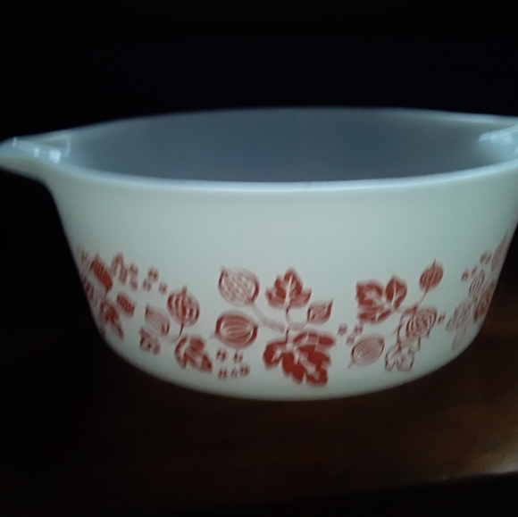 VINTAGE 1956 PYREX GOOSEBERRY 472 CASSEROLE DISH - Picture 6 of 6